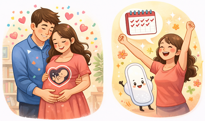 임신 성공, 생리불순 완화 등을 키워드로 생성 AI가 만든 이미지. [챗GPT]