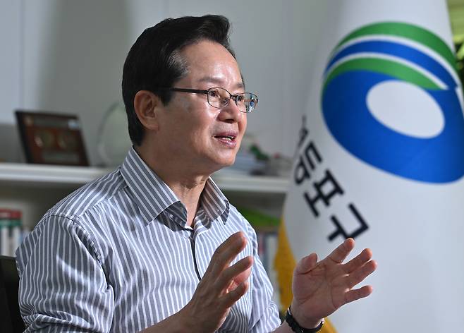 최호권 서울 영등포구청장은 최근 헤럴드경제와 인터뷰에서 “영등포를 미래교육 선도 도시로 조성해 나가겠다”고 밝혔다. 임세준 기자