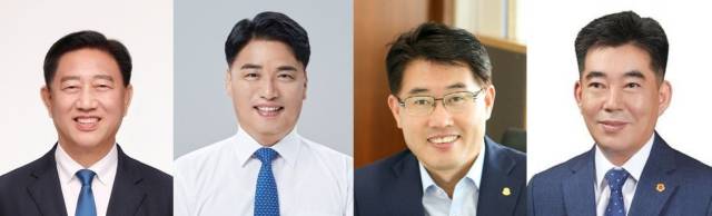 ▲장성군수 후보군. 왼쪽부터 김한종, 박노원, 소영호, 유성수ⓒ프레시안
