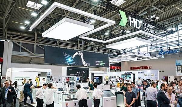 로봇 박람회 '오토매티카(AUTOMATICA) 2025' HD현대로보틱스 부스. [출처=연합]