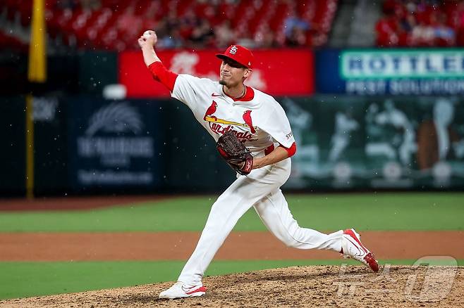 라일리 오브라이언은 2026 WBC에서 한국 야구대표팀의 마무리 투수를 맡는다. ⓒ AFP=뉴스1