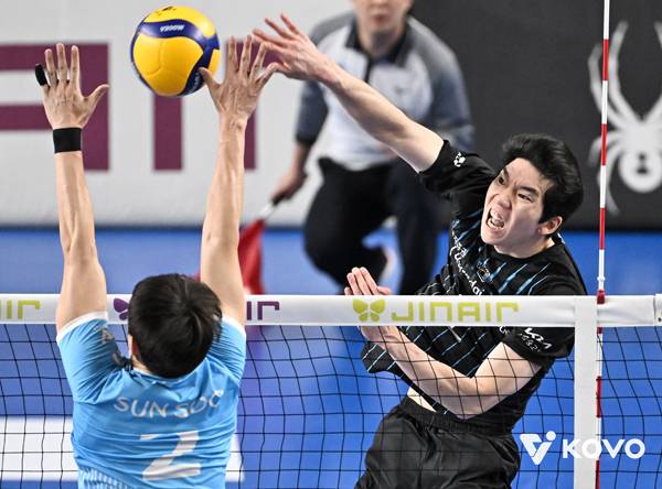 허수봉은 이날 대한항공과 경기에서 팀 승리에 기여했다. 사진 제공= KOVO