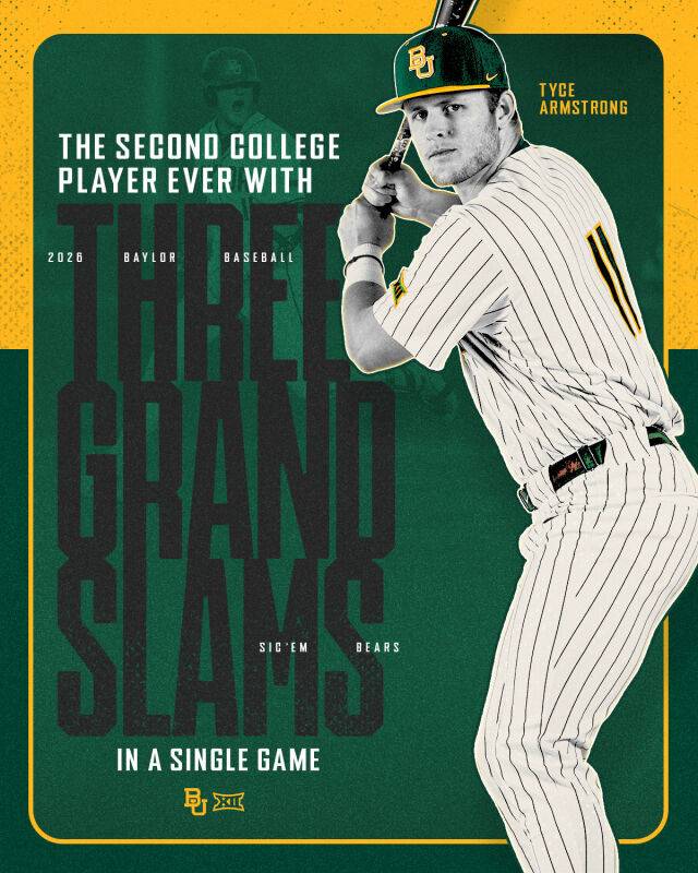 타이스 암스트롱./베일러 대학교 야구부 SNS