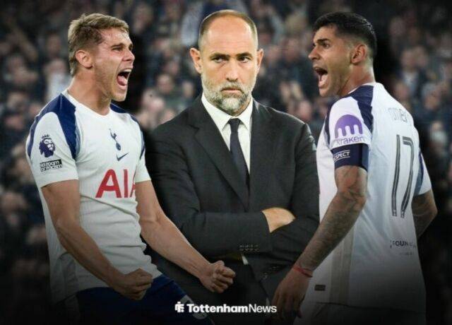 미키 판 더 벤, 이고르 투도르, 크리스티안 로메로./토트넘 홋스퍼 뉴스