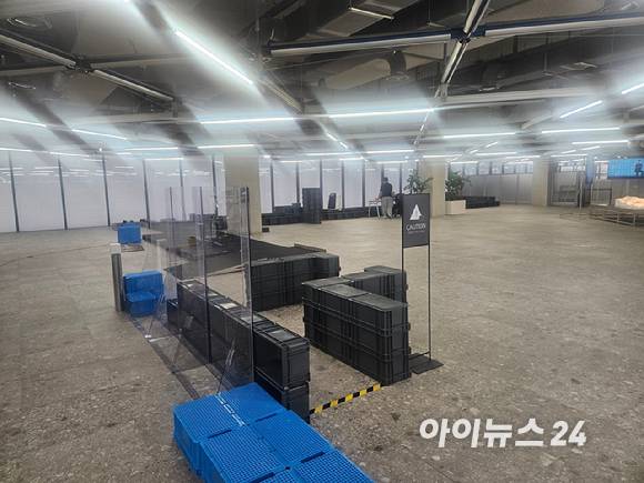 네이버 1784 사옥 내 마련된 '로봇테스트존' 이 곳에서는 루키1의 후속작 루키2의 신뢰성 검증 테스트가 진행 중이다. [사진=설재윤 기자]