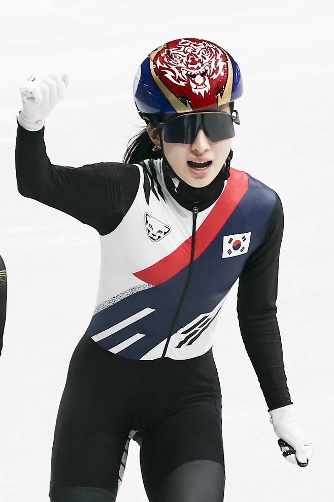 김길리가 16일(한국시간) 밀라노 아이스스케이팅 아레나에서 열린 쇼트트랙 여자 1000m 준결선에 진출했다. 밀라노ㅣ뉴시스