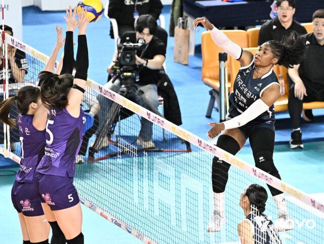 공격하는 모마./KOVO