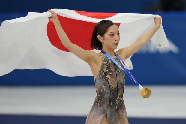 피겨 페어 금메달리스트 일본 미우라 리쿠. AP연합뉴스