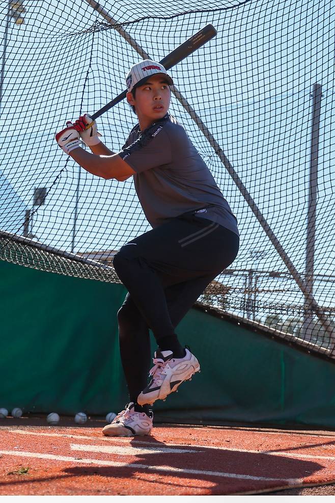 ▲ LG 추세현. 지난해 투수로 스프링캠프에 참가했다가, 올해는 내야수로 포지션을 바꿔 야수로 첫 스프링캠프를 보내고 있다. ⓒ LG 트윈스