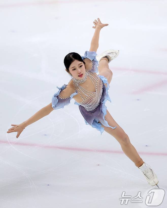 이해인이 올림픽 첫 무대를 마쳤다. ⓒ 뉴스1 김성진 기자