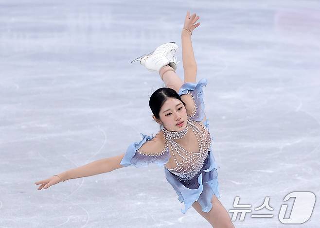 피겨 이해인이 17일(현지시간) 이탈리아 밀라노 아이스스케이팅 아레나에서 열린 2026 밀라노·코르티나담페초 동계올림픽 피겨 스케이팅 여자 싱글 쇼트 프로그램에서 연기를 펼치고 있다. 2026.2.18 ⓒ 뉴스1 김성진 기자