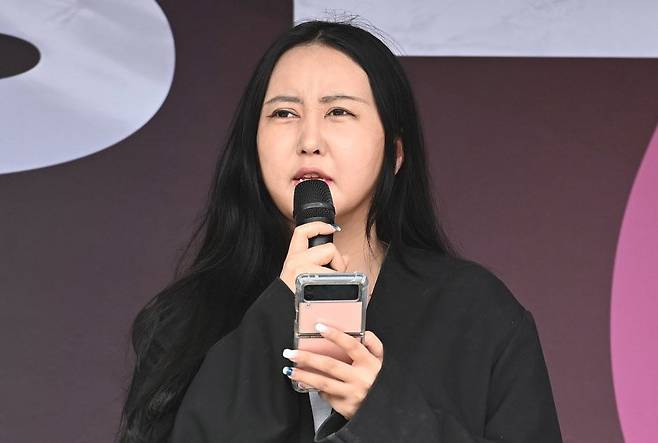 최서원 씨의 딸 정유연 씨(개명 전 정유라). 뉴시스