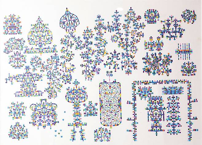 자폐를 앓고 있는 첼리스트 이정현 양이 그린 그림 악보. 강정현 기자