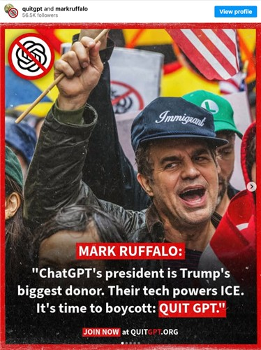 ‘큇GPT’ 동참하는 배우 러팔로 [연합뉴스]