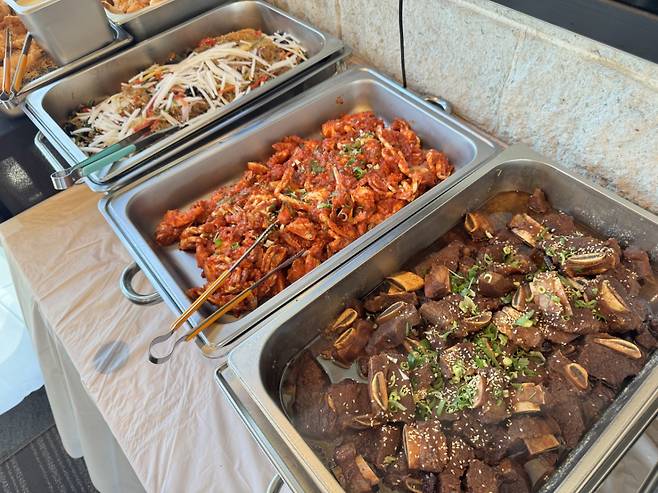 두산 베어스 스프링캠프 선수단 식당 내부 모습. /사진=두산 베어스 제공