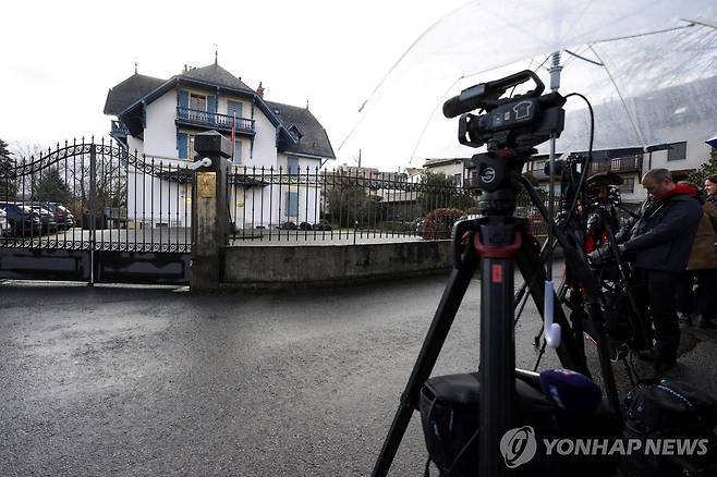 미국과 이란 핵협상 진행 중인 스위스 제네바 주재 오만 대사 관저 [로이터 연합뉴스. 재판매 및 DB 금지]