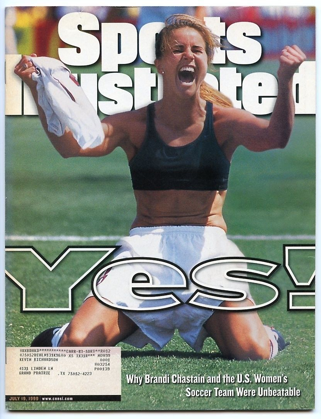브랜디 체스테인을 표지 기사로 삼은 스포츠 일러스트레이티드.&nbsp;