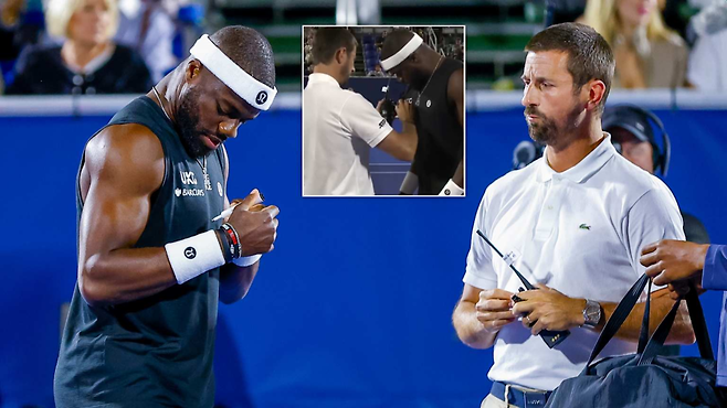 프랜시스 티아포는 후원사 로고 크기가 규정을 위반했다는 이유로 심판에게 로고가 지워지는 촌극을 겪었다.