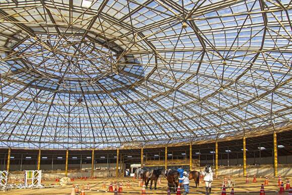 초대형 원형 마장 ‘안산 베르아델 승마클럽’ [사진=경기관광공사]