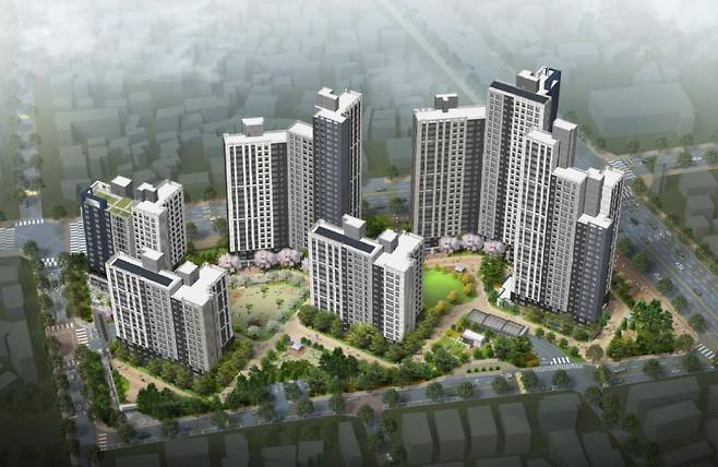 경기도 수원시 장안구 영화동 '두산위브 더센트럴 수원' 조감도. 사진=두산건설