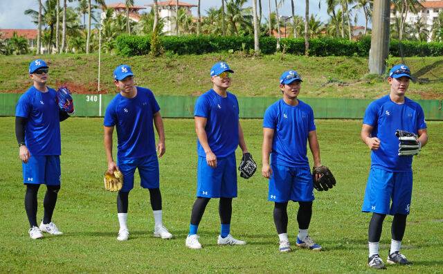 전병우, 이해승, 류지혁, 양우현, 심재훈(왼쪽부터)./삼성 라이온즈