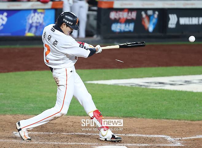 ▲ 올해 한화 타선 폭발력에 중요한 키를 쥐고 있는 심우준 ⓒ곽혜미 기자