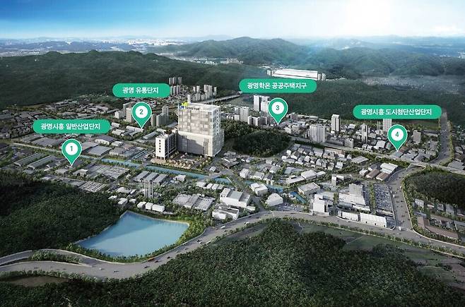 ▲ 광명시흥 테크노밸리 광역조감도.