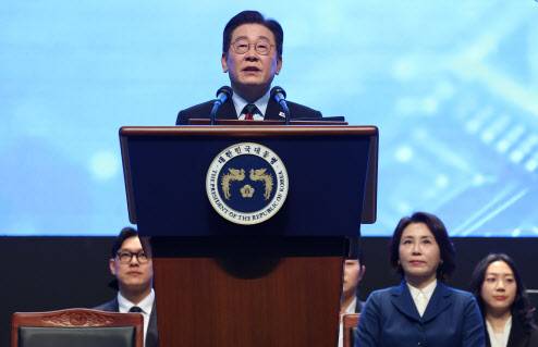 이재명 대통령이 20일 대전 유성구 한국과학기술원(KAIST)에서 열린 학위수여식에서 축사하고 있다. (사진=연합뉴스)