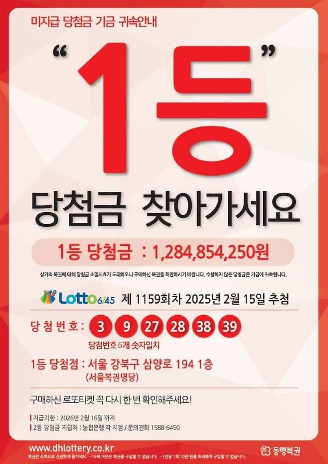 ** 아찔한 13억! 로또 1등 당첨금 만료 직전 극적 수령, 당신도 미수령 로또 주인이 될 뻔?
**