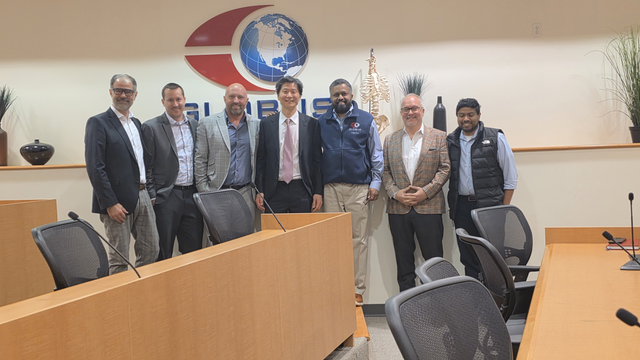 프리사이스 제조사, 글로버스 메디컬 설립자와 글로벌 세일즈 부사장 등 주요 경영진들