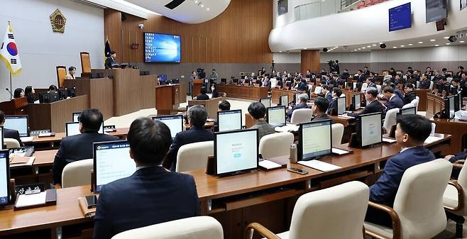 제364회 임시회 1차 본회의 모습 ⓒ충남도의회 제공