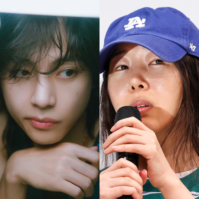 방탄소년단 뷔(왼쪽). 하이브 제공. 민희진 전 어도어 대표. 연합뉴스 제공.
