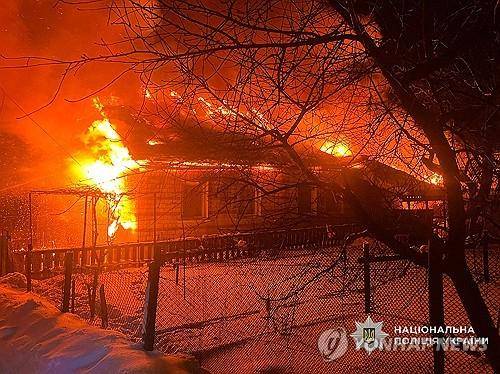 러 드론 피습당한 우크라 체르니히우 민간인 주택 [AFP 연합뉴스 자료사진. 재배포 및 DB 금지]