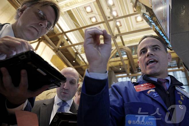 미증시 트레이더들. ⓒ 로이터=뉴스1