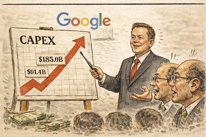 구글 CAPEX 가이던스. 챗gpt 제작