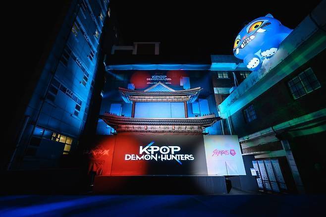 서울에서 열렸던 '케이팝 데몬 헌터스' 팝업 스토어 /사진=비스테이지 제공