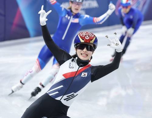 2관왕에 등극한 김길리 [밀라노=연합뉴스]