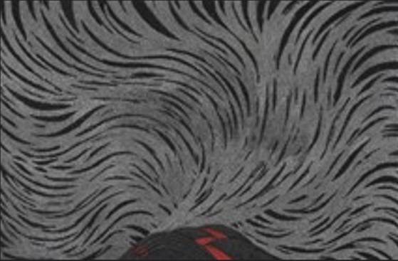 제주·일본 아오모리현 국제교류전 ‘바람과 숲의 대화’에 전시 중인 백광익 작가의 '오름위에 부는 바람'. 사진 제주도립미술관