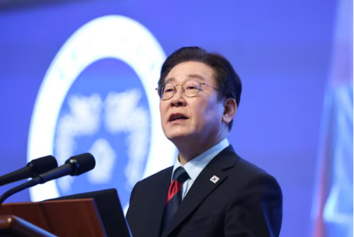 이재명 대통령이 지난 20일 한국과학기술원(KAIST)에서 열린 학위수여식에서 축사를 하고 있다. (사진=뉴스1)