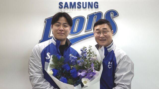 삼성 라이온즈 강민호./삼성 라이온즈