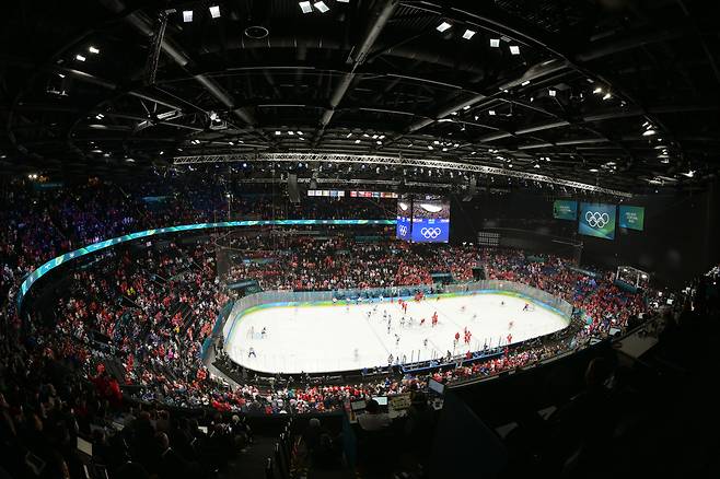 2026 밀라노·코르티나담페초 동계올림픽 마지막 경기인 남자 아이스하키 결승전이 열리는 모습. [게티이미지]