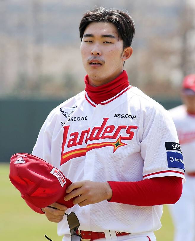 ▲ 확실히 달라진 모습과 함께 이제 다시 1군 쇼케이스를 준비하고 있는 이승민 ⓒSSG랜더스