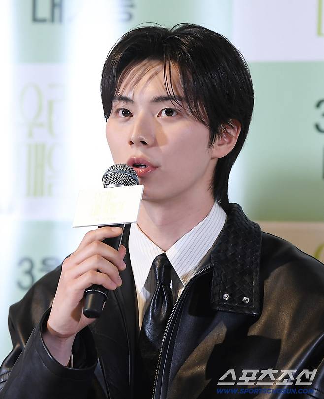 고 김새론의 유작 '우리는 매일매일'의 언론 시사회 및 기자간담회가 23일 오후 서울 용산구 CGV아이파크몰에서 열렸다. 배우 이채민이 질문에 답하고 있다. 정재근 기자 cjg@sportschosun.com/2026.2.23/