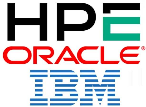 HPE, 오라클, IBM