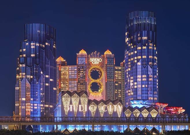 마카오 스튜디오 시티 호텔 전경