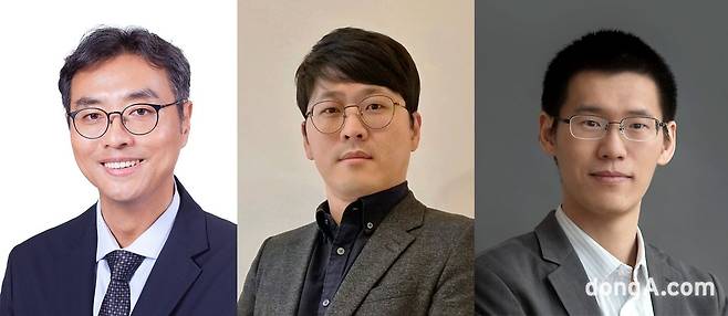 (왼쪽부터) 이승우 삼성SDI연구소 부사장, 김용석 삼성SDI미국연구소 소장, 위안양(Yuan Yang) 컬럼비아대 교수.