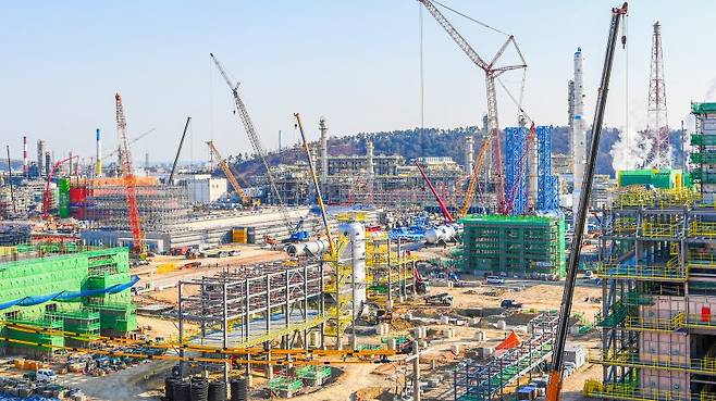 울산 온산국가산업단지 에쓰오일 샤힌 프로젝트 현장. S-OIL 제공