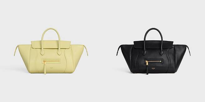 셀린느는 기존 러기지백의 비율을 조정한 뉴 러기지 백을 선보였다. 기존 디자인 코드는 유지하면서도 가로 비율을 확장했다. 사진 셀린느