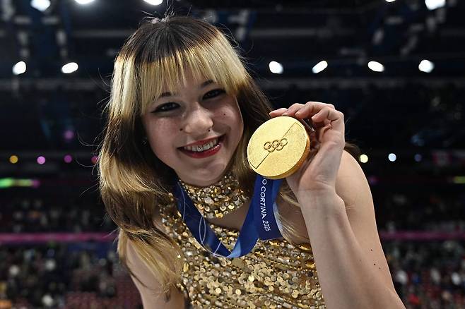 여자 피겨스케이팅에서 미국에 금메달을 안긴 알리사 리우. 아버지가 중국계다. AFP=연합뉴스