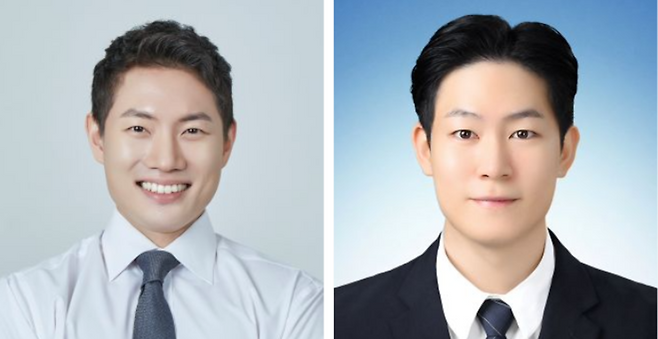 ▲ 성남시의원 자선거구 국힘 김보석(왼쪽) 예비후보, 차선거구 국힌 김건우 예비후보. /사진제공=선관위